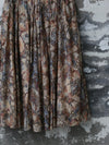 INTO THE EAST 2025 Autumn/Winter Mosaic Print Silk-Cotton Top / Wide Waist Pleated Silk-Cotton Skirt ITE-E1DGAW084NCC21SK-HUA Skirt (ITE-E1DGAW079NCC21TP)